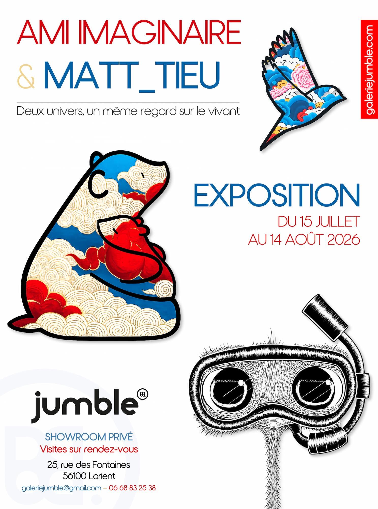 Exposition Ami imaginaire & Matt_tieu - Galerie Jumble - Art Urbain