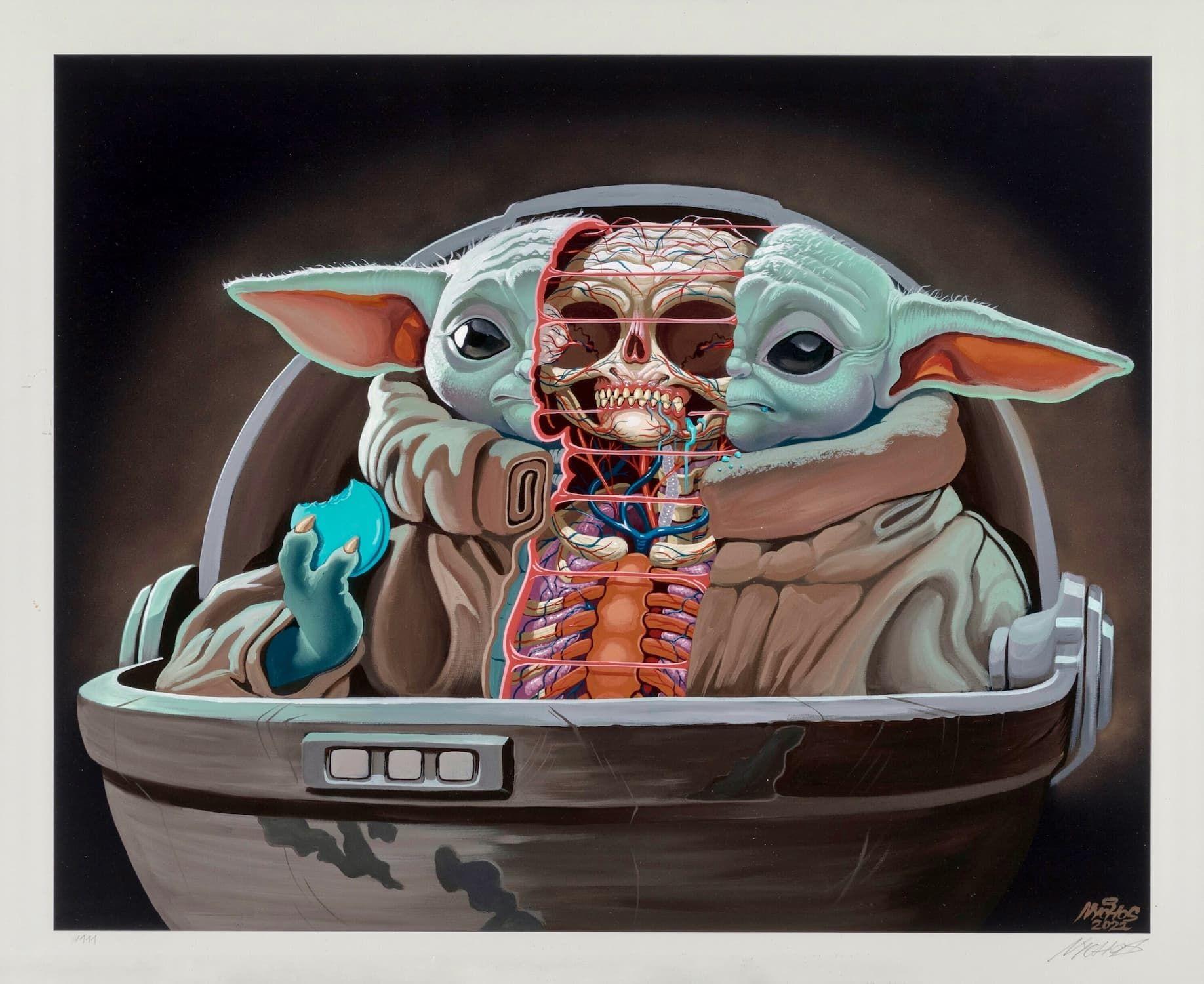 [fr]Nychos - Dissection of Grogu (Large) - The Mandalorian - Star Wars[en]Nychos - Dissection of Grogu (Large) - The Mandalorian - Star Wars