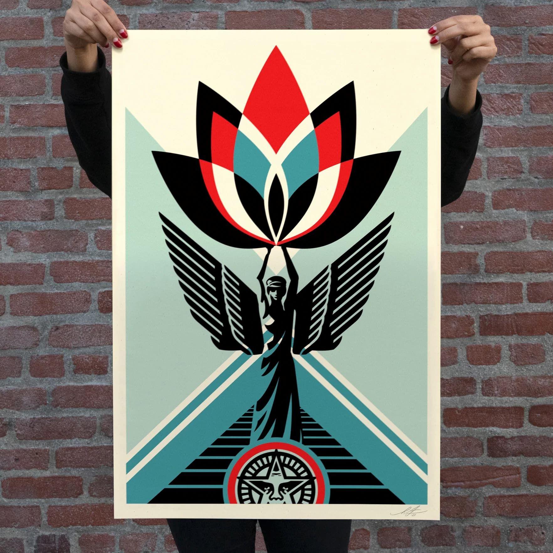 [fr]Shepard Fairey (Obey Giant) - Lotus Angel[en]Shepard Fairey (Obey Giant) - Lotus Angel