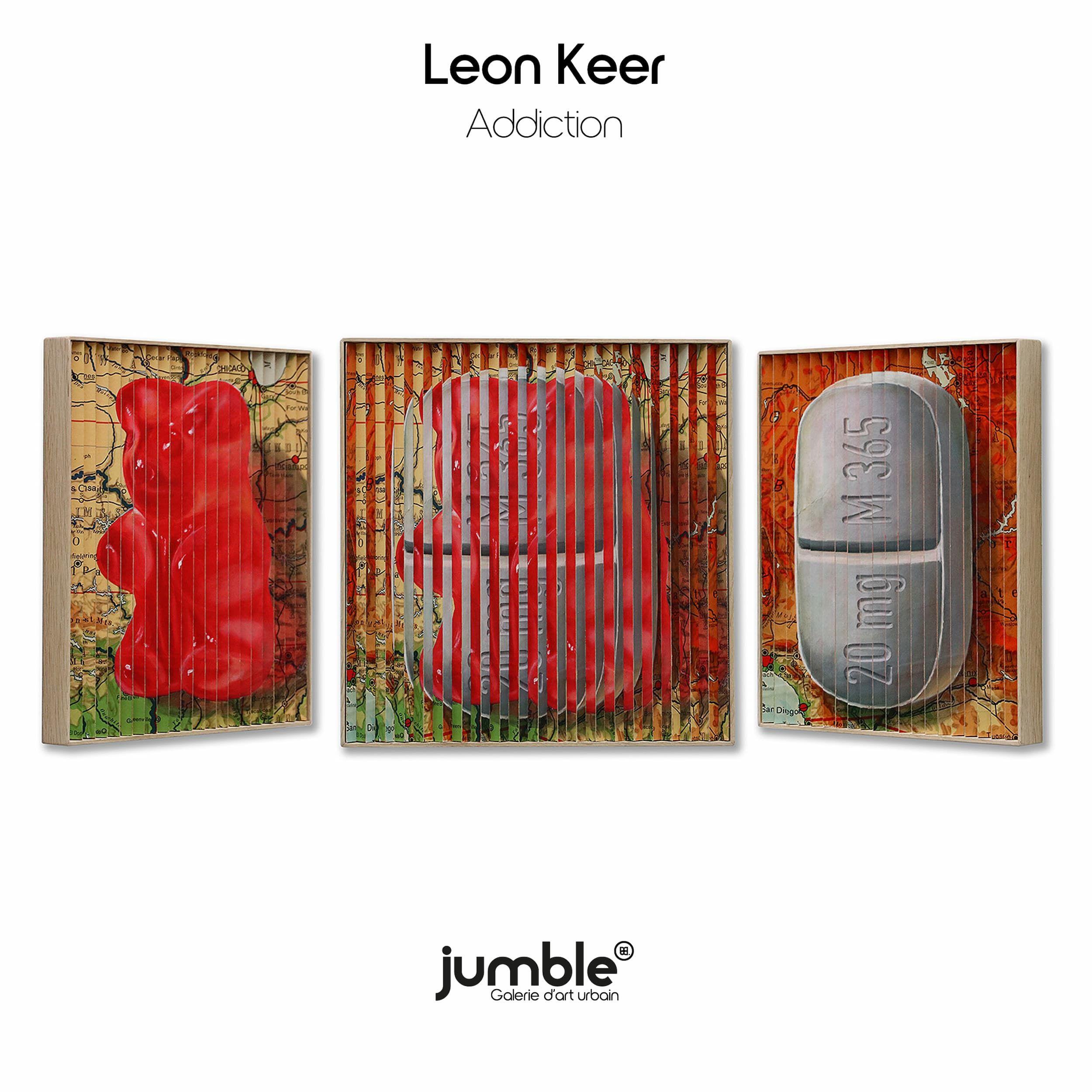 [fr]Leon Keer - Addiction - Peinture lenticulaire[en]Leon Keer - Addiction - Framed lenticular painting
