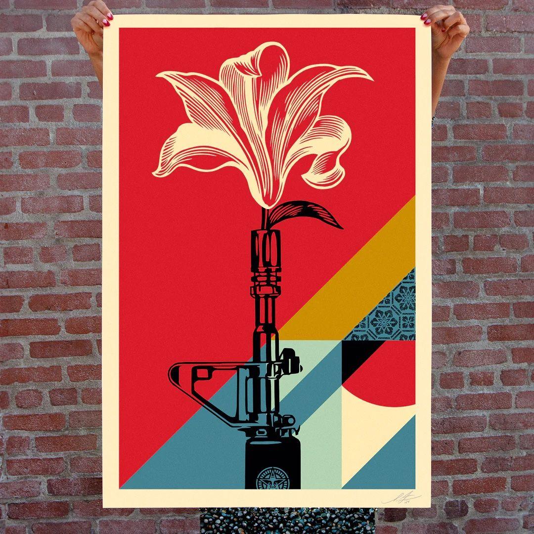 [fr]Shepard Fairey (Obey Giant) - AR-15 Lily[en]Shepard Fairey (Obey Giant) - AR-15 Lily