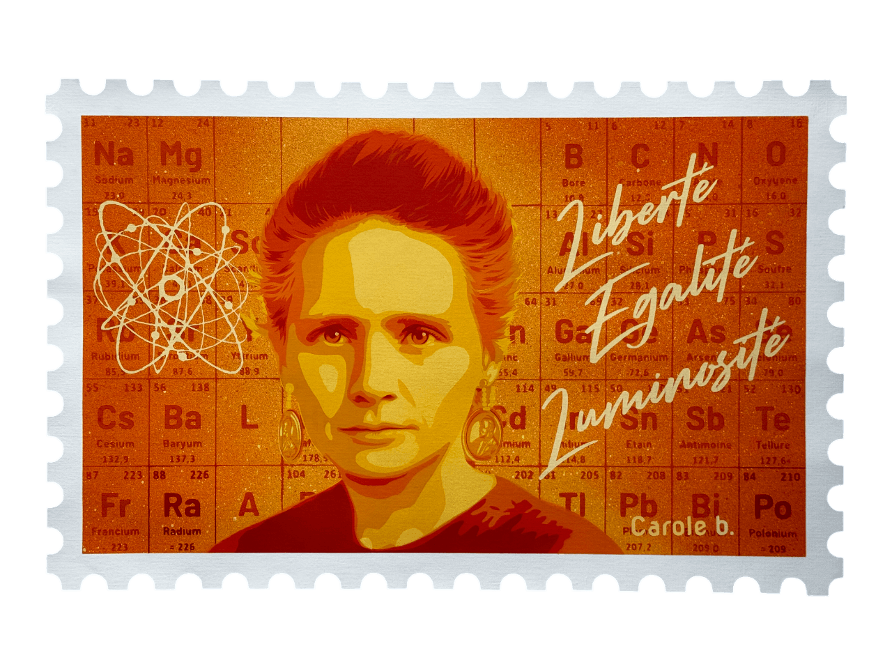 [fr]Carole b. - Marie Curie - Liberté Égalité Luminosité[en]Carole b. - Marie Curie - Liberty Equality Brightness