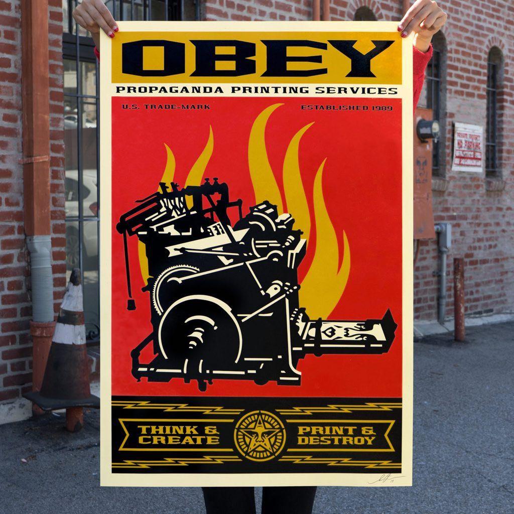 [fr]Shepard Fairey (Obey Giant) - Print and destroy[en]Shepard Fairey (Obey Giant) - Print and destroy