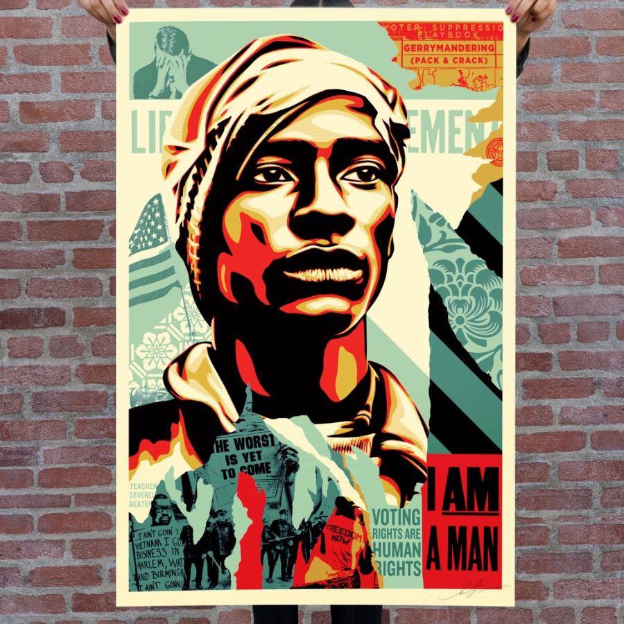 [fr]Shepard Fairey (Obey Giant) - Voting rights are human rights[en]Shepard Fairey (Obey Giant) - Voting rights are human rights
