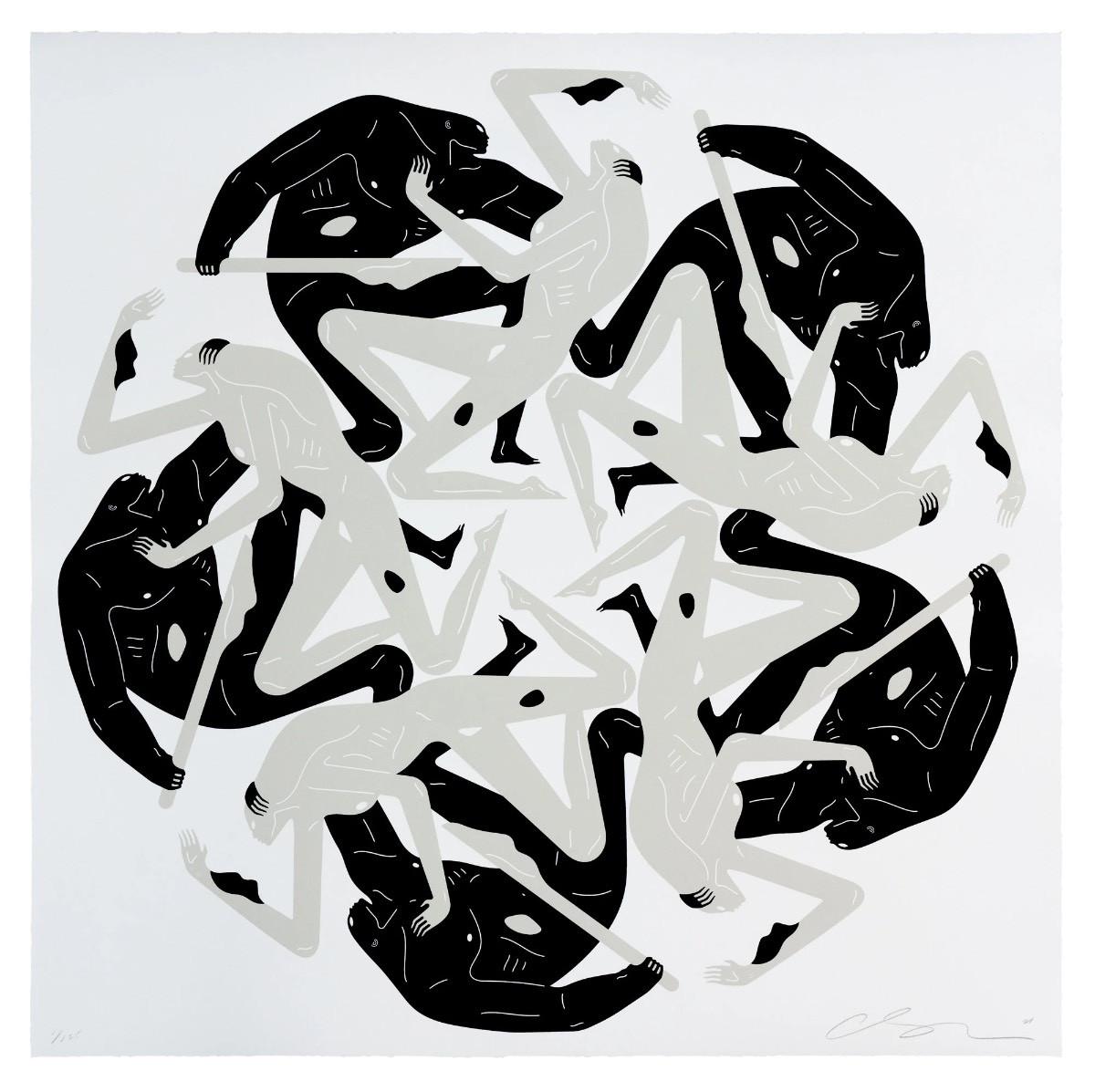 [fr]Cleon Peterson - Flowers of Evil : the kiss (white)[en]Cleon Peterson - Flowers of Evil : the kiss (white)