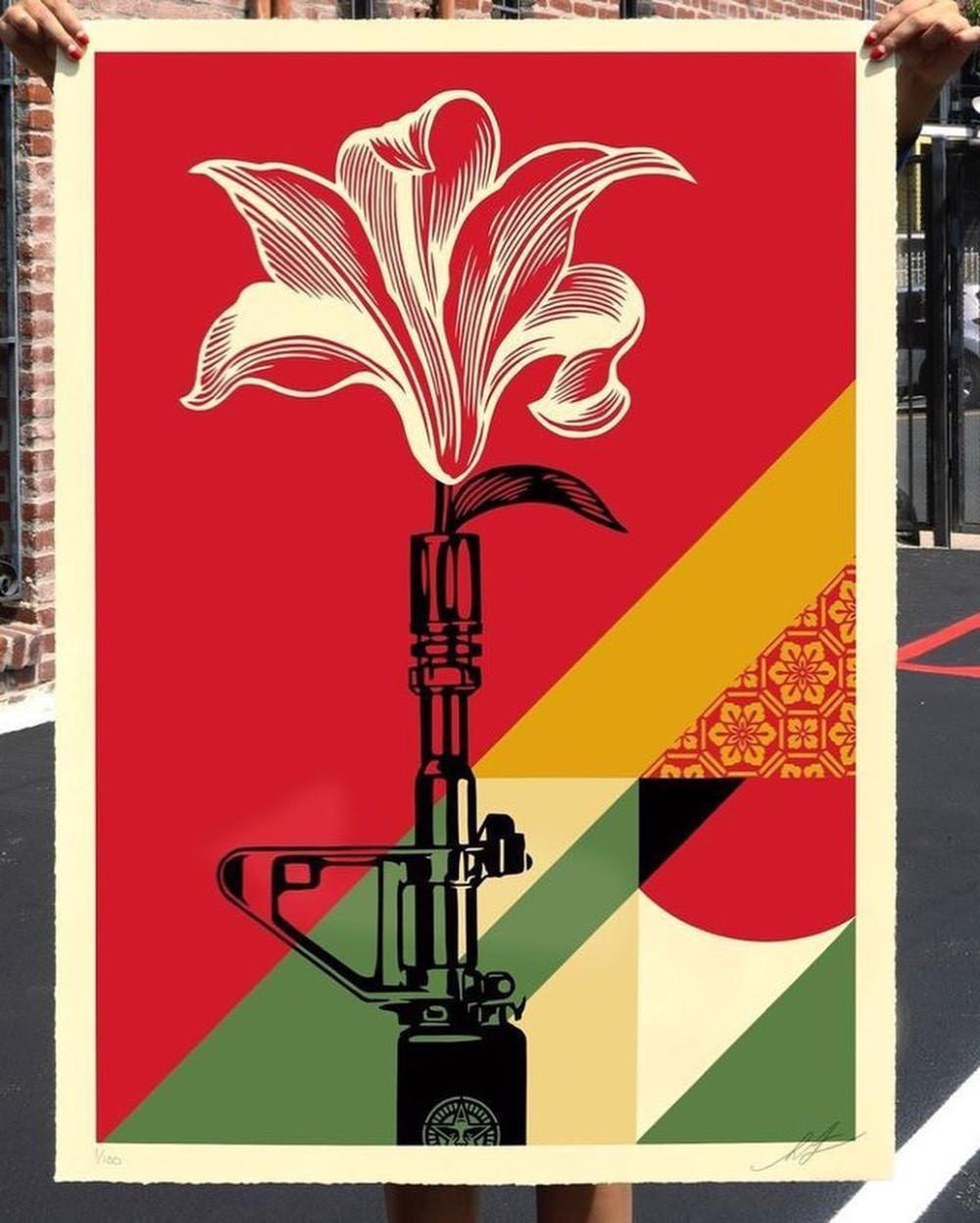 [fr]Shepard Fairey (Obey Giant) - AR-15 Lily Portugal[en]Shepard Fairey (Obey Giant) - AR-15 Lily Portugal