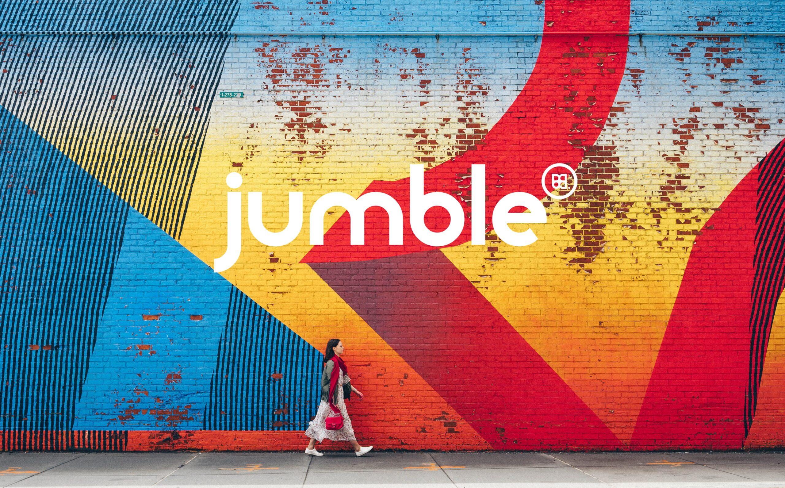 Page d'accueil de la Galerie Jumble avec la présentation des artistes disponibles et des nouveautés.