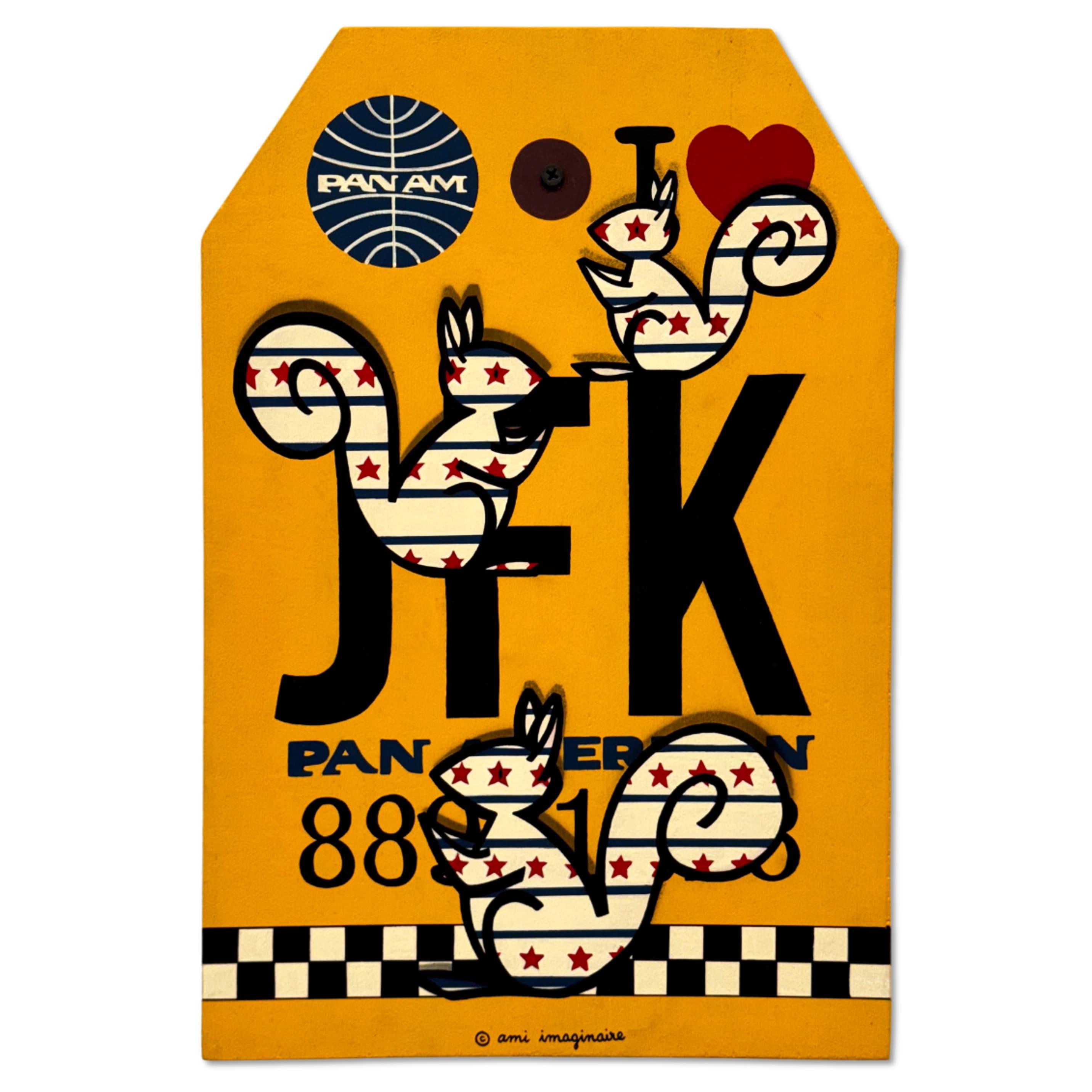 Ami imaginaire - Elsewhere IATA stickers - JFK