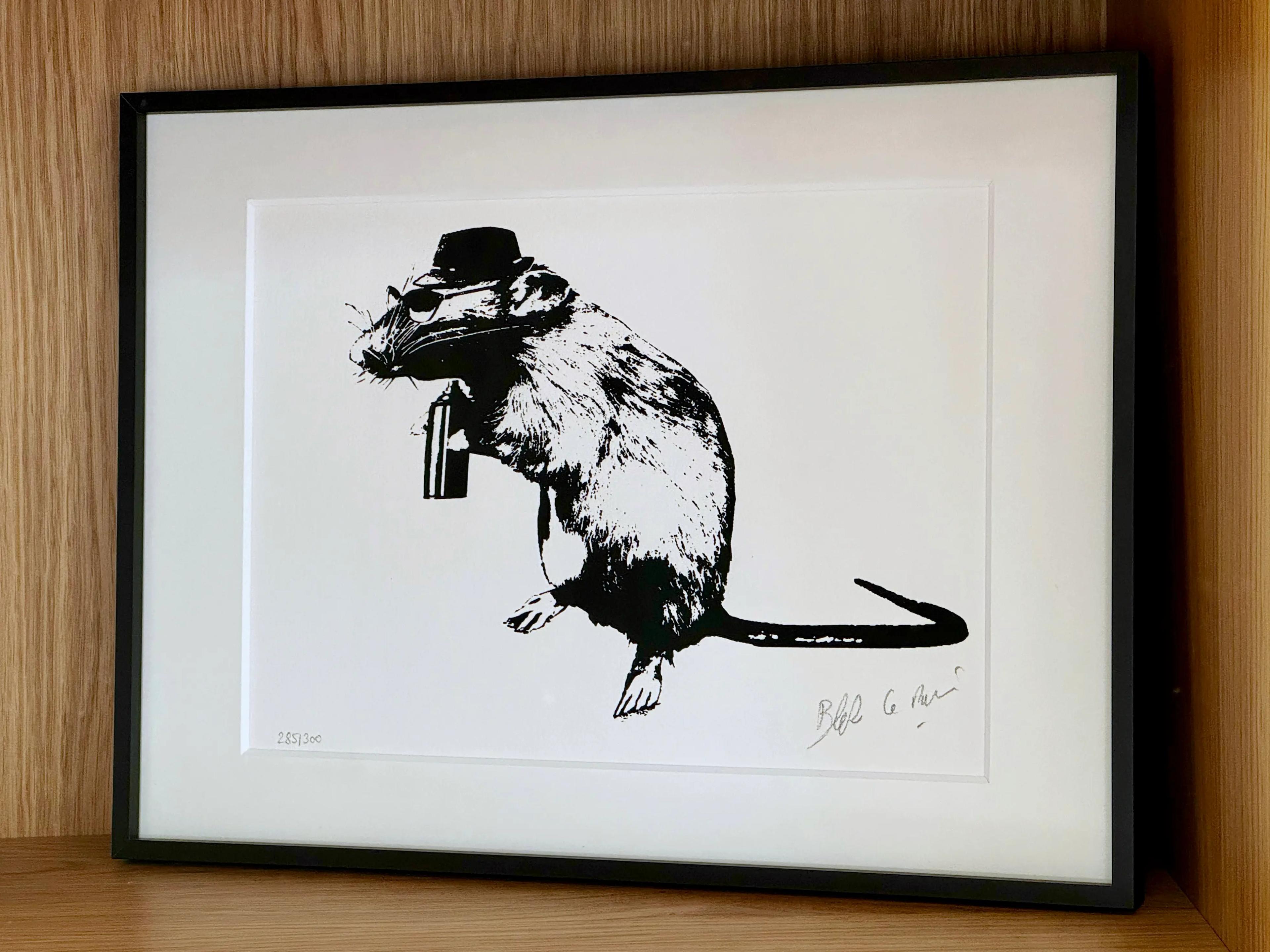 Paraphernalia - Blek le Rat, sérigraphie, 23 x 31 cm, 2016 | Galerie Jumble - Art Urbain / Street Art