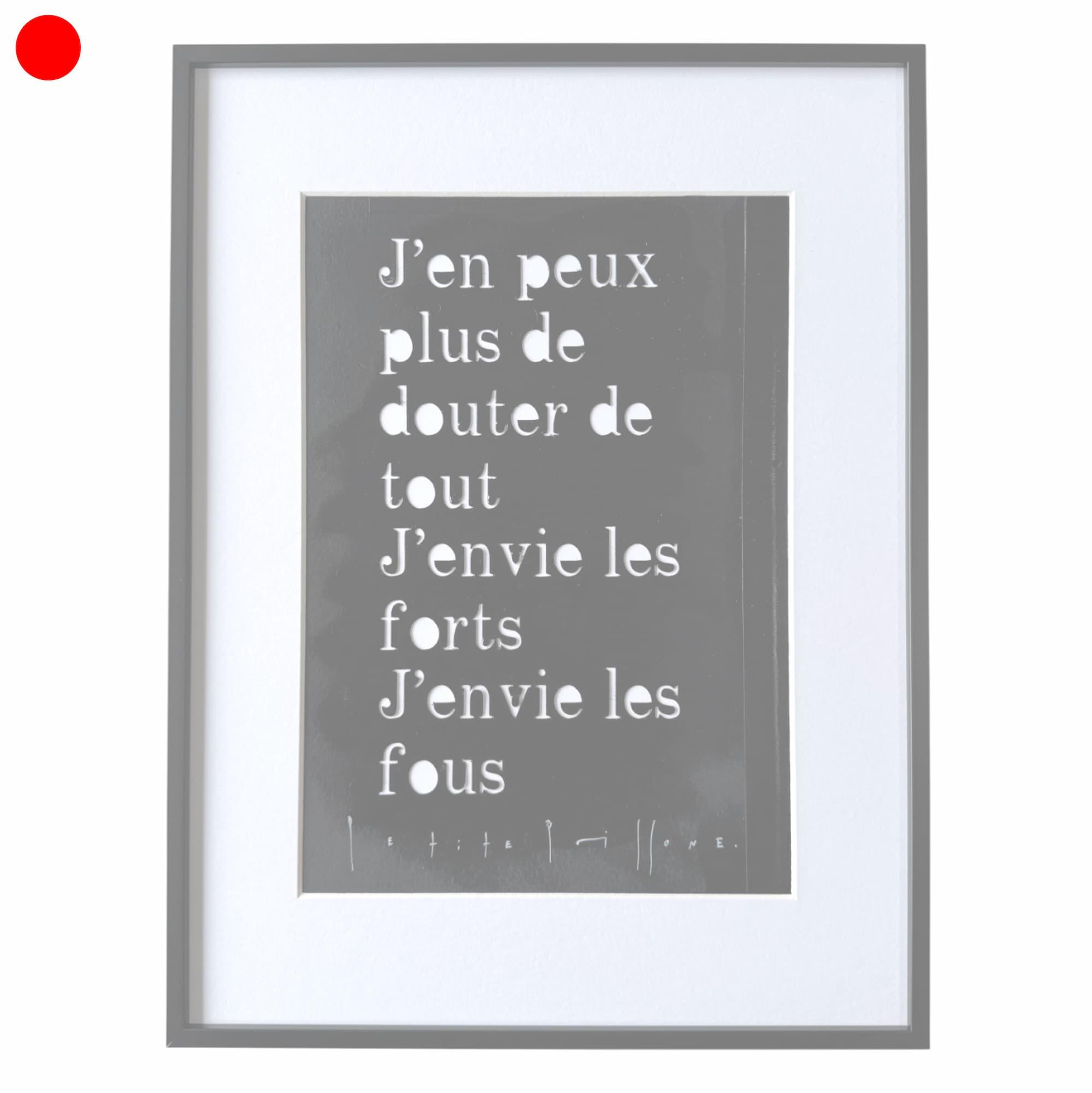 Petite Poissone - J'en peux plus de douter de tout - Stencil