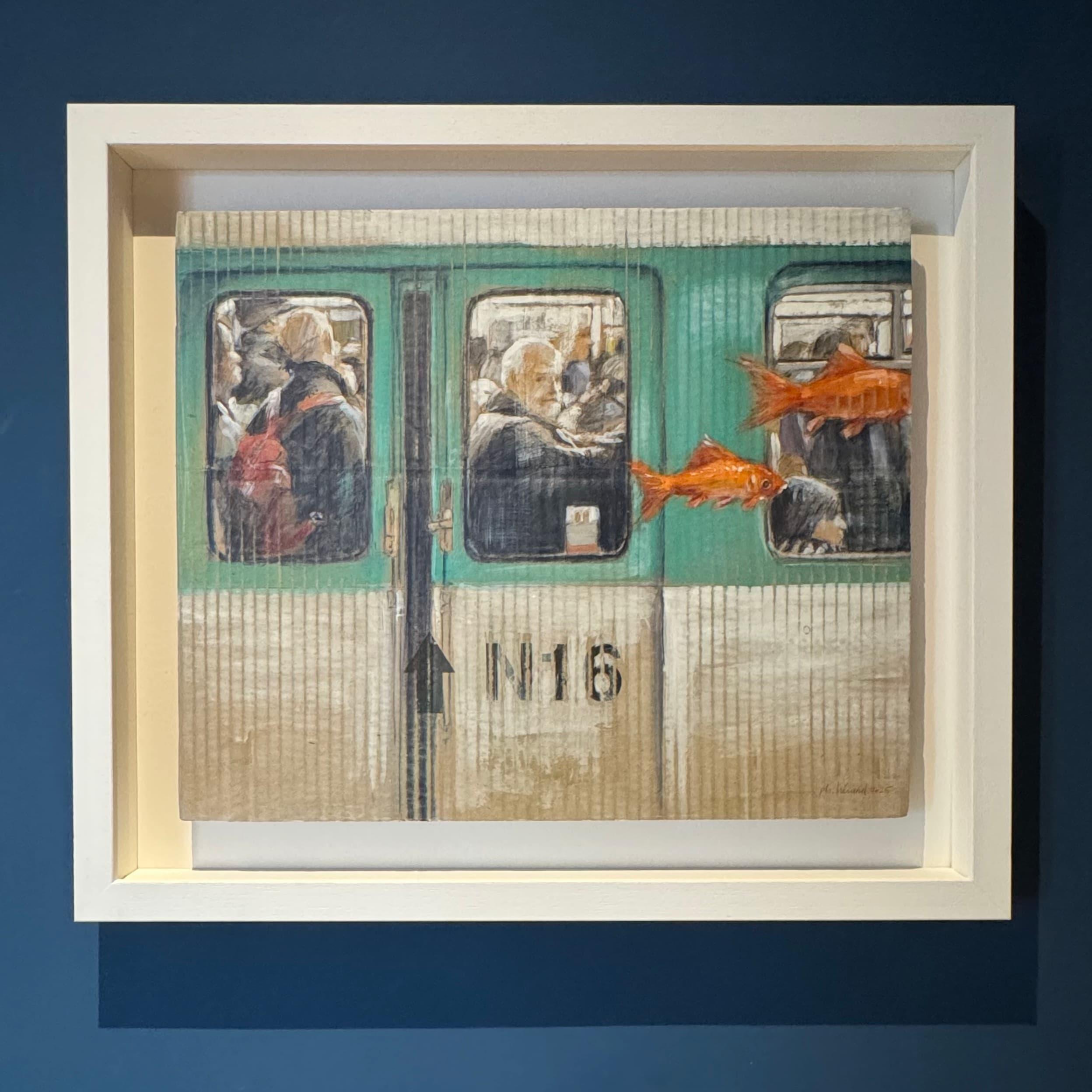 Cent Titres - Philippe Hérard, technique mixte sur carton, 38 x 46 cm, 2025 | Galerie Jumble - Art Urbain / Street Art