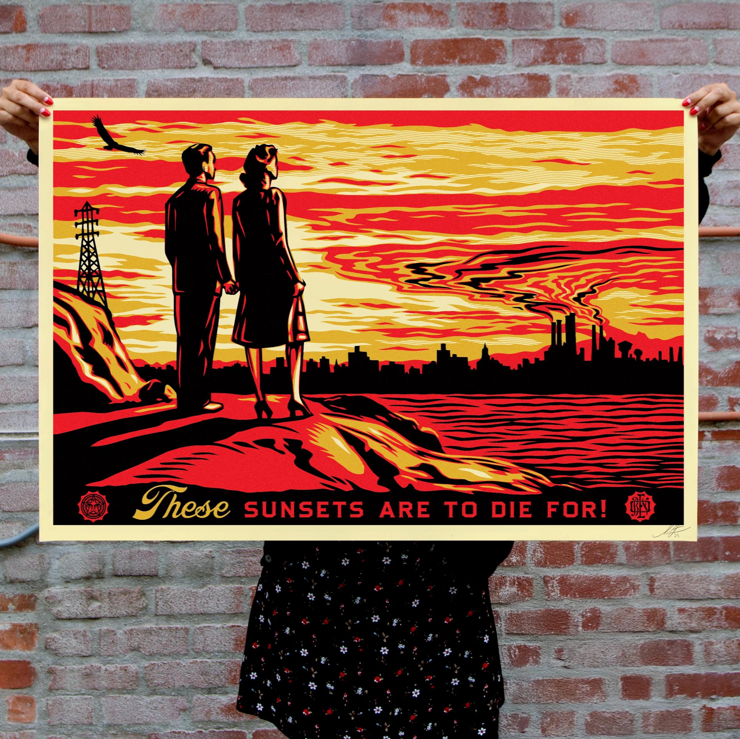 Shepard Fairey (Obey Giant) - These sunsets are to die for !